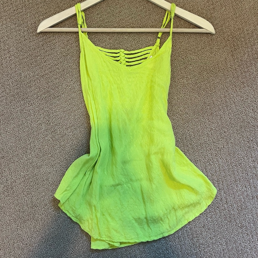 Vibrant Green/Yellow Women's Top